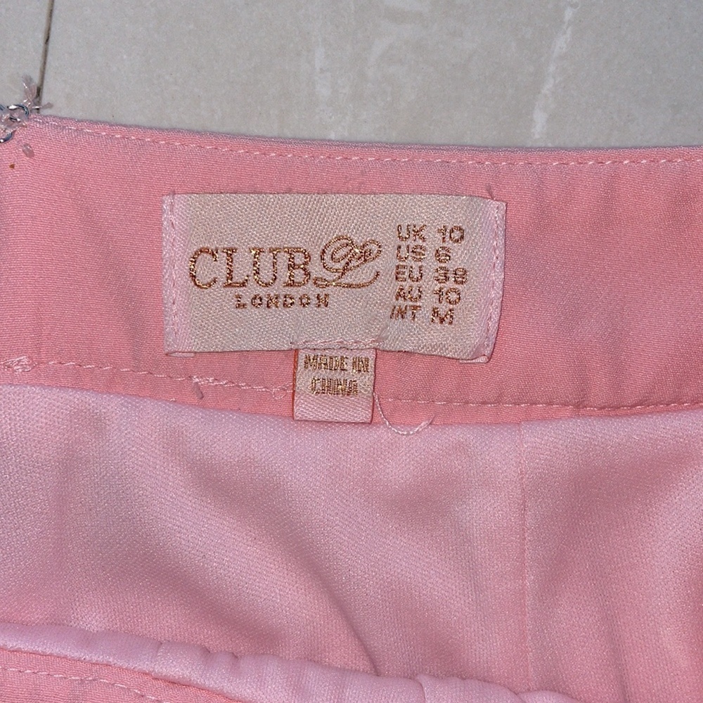 CLUB LONDON PINK HIGH WAIST WIDE LEG PANTS Size 6 in women - Picture 5 of 8